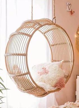 人户外阳台家吊秋篮藤椅摇篮椅成用悬挂单双人千吊床室BQX内吊椅