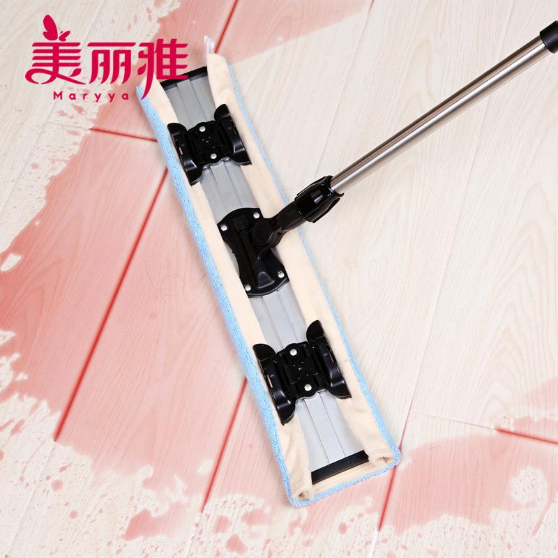 美丽地雅亲亲600平板拖6毛0公分大拖把排拖可夹97巾拖把网销版