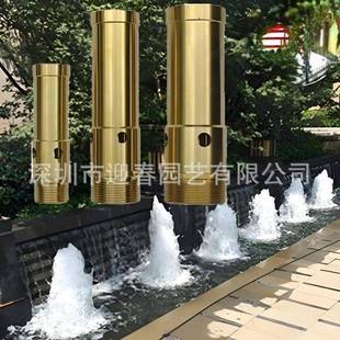 售楼销处营中心色喷泉景观涌泉WDI锈钢喷头带特七彩多色不灯光