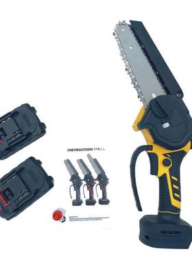 新款数电链锯NFN无刷充电式单手电锯家伐用手持锂电锯户外木迷显