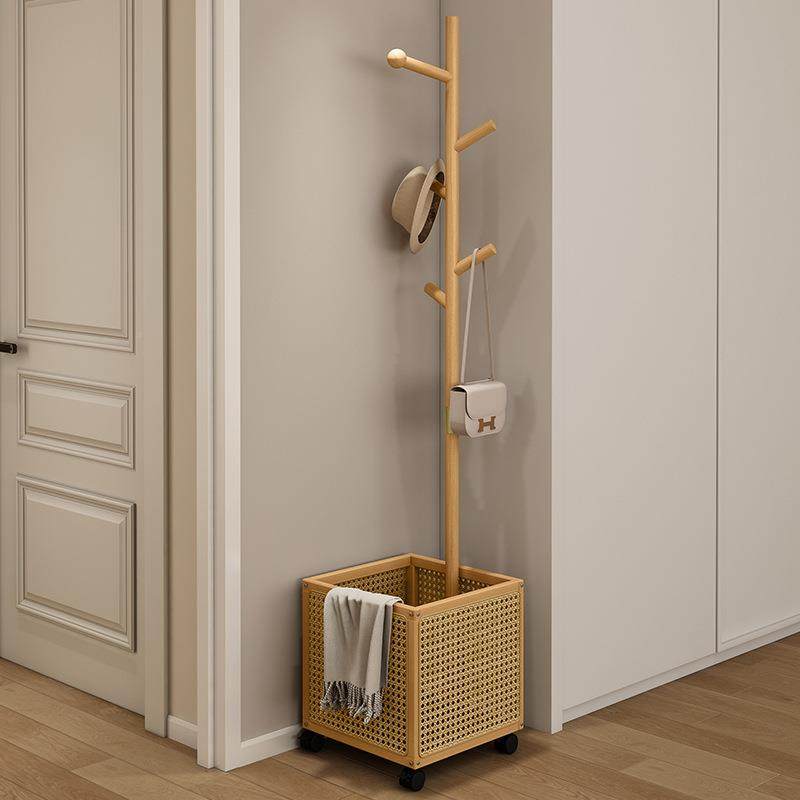 移动衣帽入衣户挂衣架架落地卧室家ELST1-4现代简约脏篓挂衣用服