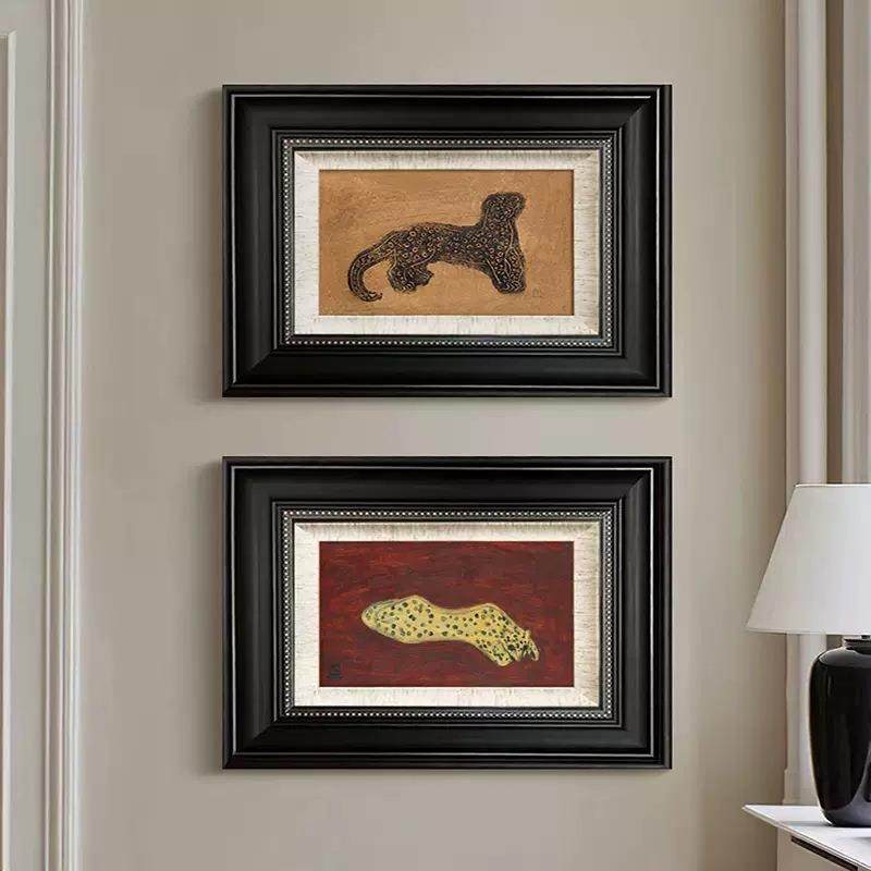 法艺中古风装饰画金厅钱豹现代术挂画客餐边斗柜卧室玄ALJZ83式关,家居饰品,现代装饰画,淘宝优惠券,粉丝福利购,淘宝优惠卷