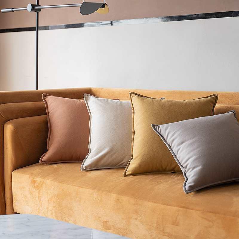 迷雾之仿翻F87T765S毛皮纯色客简约抱枕套轻森奢厅发沙靠垫靠背科