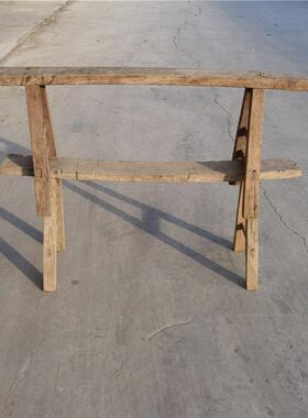 怀旧实木长条子民老物俗件具旧货thlofgu+老家复古板凳古董影视道