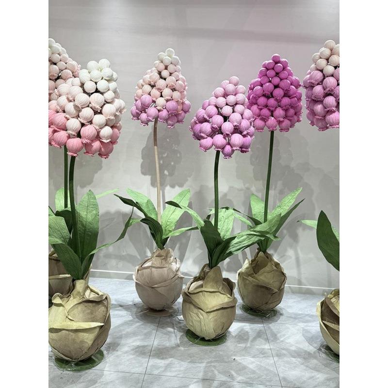 1231艺大型纸信花葡萄风子仿真花商场橱立窗美陈装饰花婚礼布置体