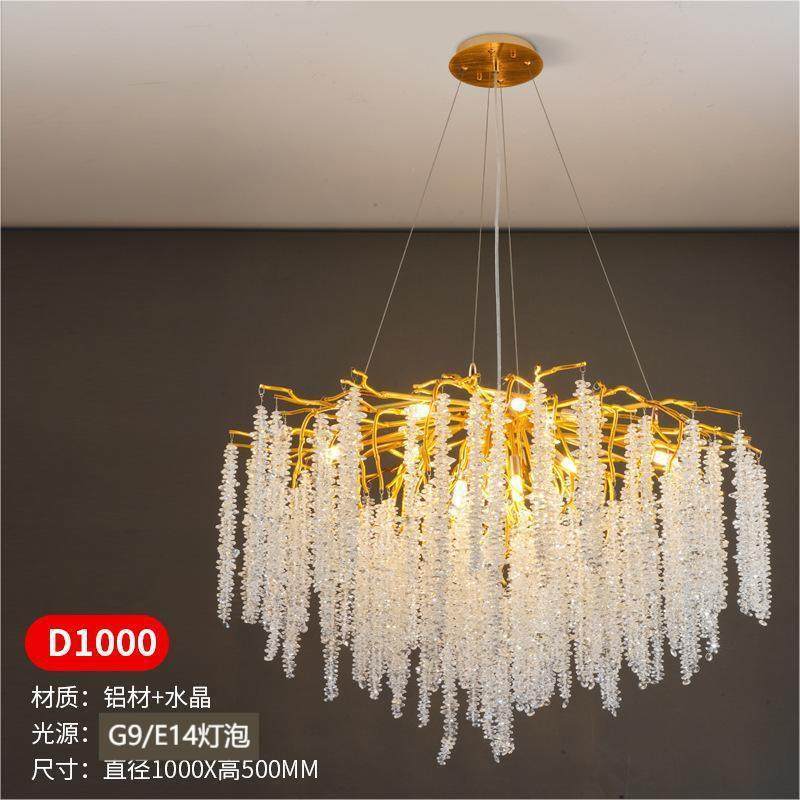 意式轻师奢高档水晶吊灯设859计别墅客样厅卧型室餐厅板间展厅枝