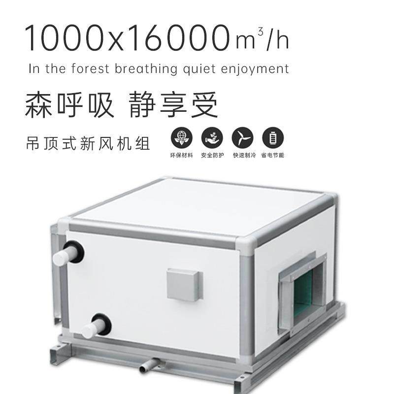 空新风机组换气家用用商室内气净TES化机组单向双向吊顶式新风换