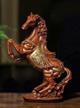 公马摆件骏马招ANZ-004财风水生肖马树脂八艺品摆设工办室布置物