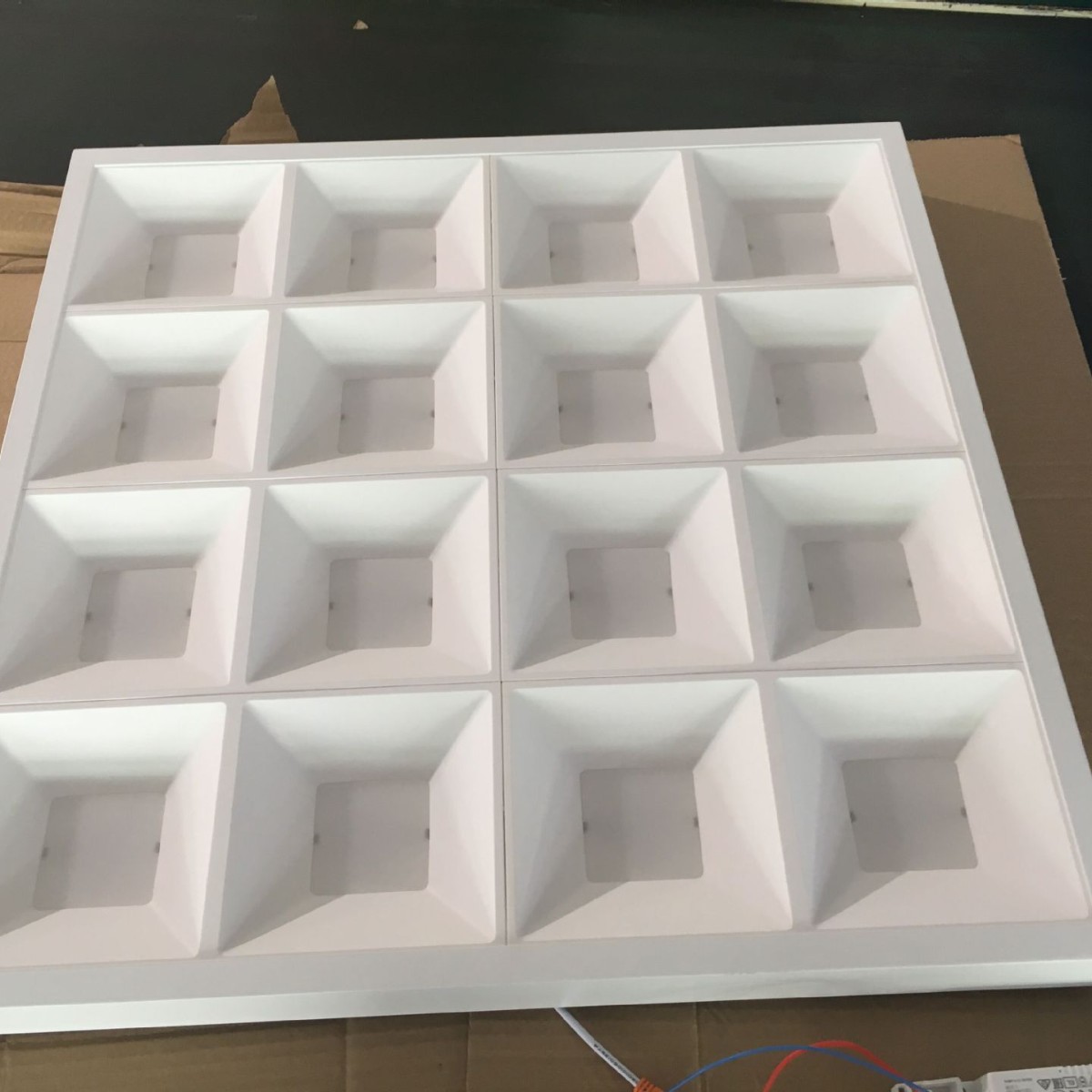面板灯格栅灯防眩工程办公照明600*600方形长形灯具格子40W80W