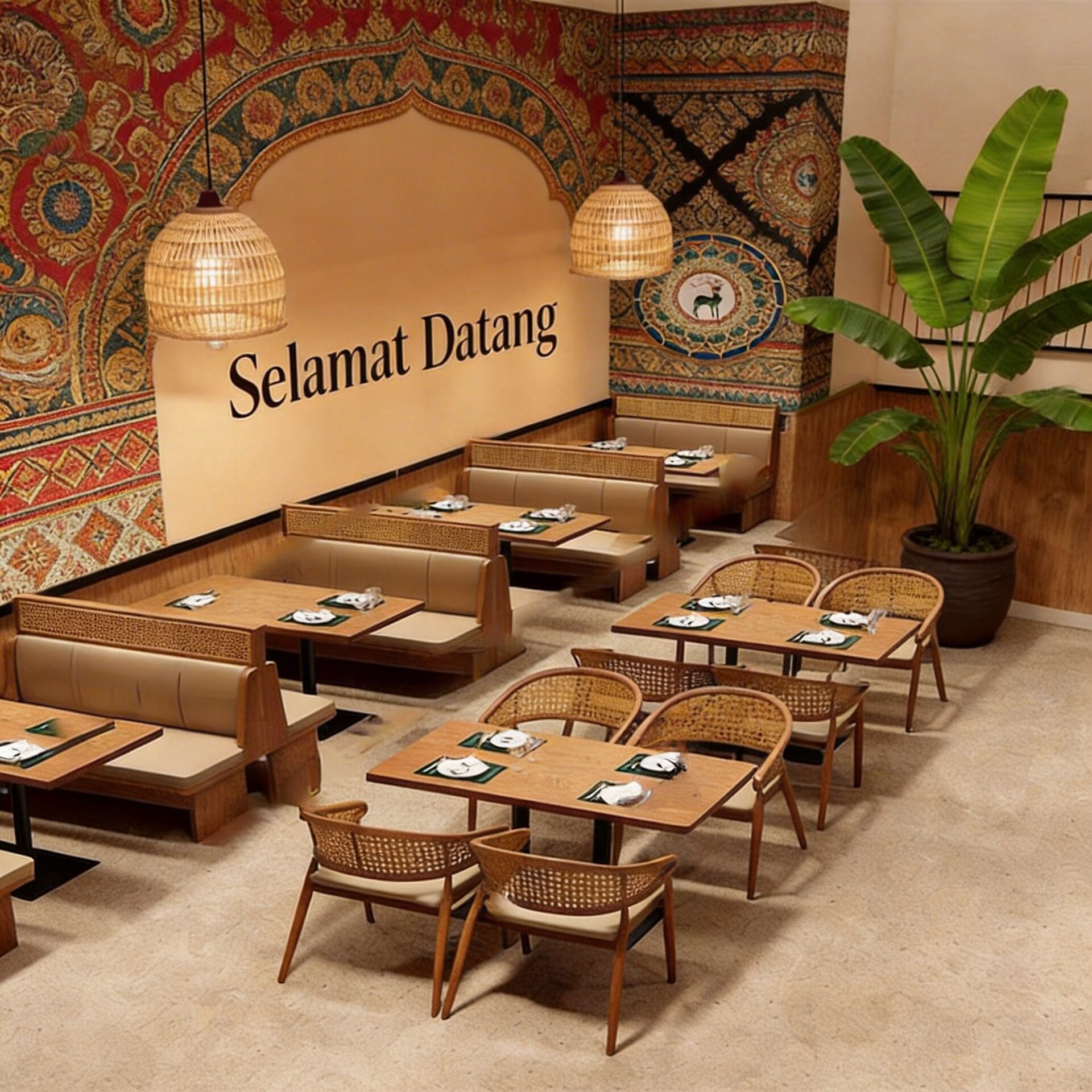 咖啡店卡座沙发组合西餐厅甜品店东南亚主题餐饮商用桌椅餐桌椅子