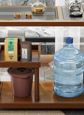 移动AJG桌实木小茶壶台家用水茶柜烧水一体茶几茶车阳台煮泡茶茶