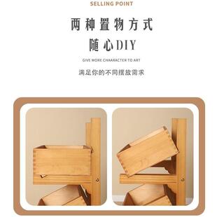 实木架物架地式多层置物架见详情客厅装饰置水果落素菜收纳木质展