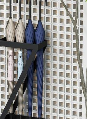 入户门窄款HIK门边口家雨伞收纳子桶商用用不锈架钢放伞置物架