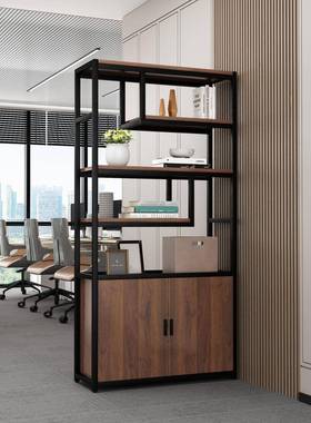 铁艺风隔断办公室书架文柜公司装饰架展示柜隔屏件断XOF柜置物架