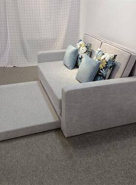 现代简VYS约沙发床折叠两用客厅多公寓功能伸缩抽拉小沙户人型双