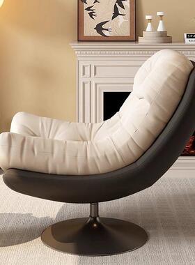 懒沙发椅客设计单人沙发椅厅可师旋转IMX意式轻奢书房人阳台休闲