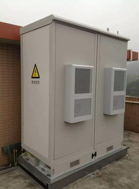 国铁塔4一G中TE基站ODC-2190室外体化防雨恒温机柜双舱体L动力柜+