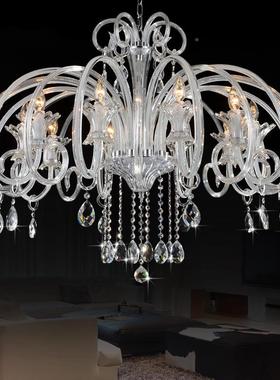 水吊灯餐轻奢客厅灯现代MD4960简约大气奢华法后式厅卧室晶蜡烛灯