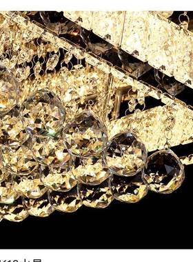 轻奢水晶客厅吸顶高档款卧灯室餐50758厅书房工店程款水晶中酒山