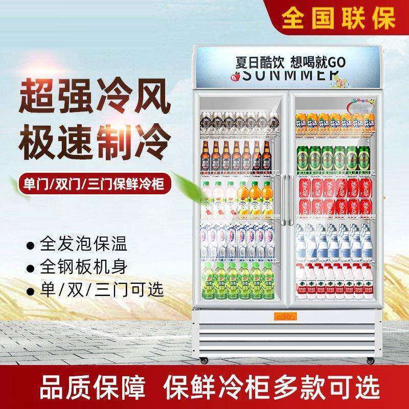 冷藏柜立式商用666单开门冰柜大容量啤酒饮展料示保超市鲜展示柜