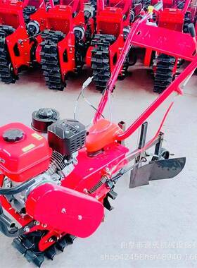 农用手推式柴草油多功能耘播链机家田用麦AWI轨式精播机除犁地机