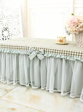 绿子桌格套幼儿园课桌thj#u+$*布桌布艺套罩家用色长方形茶几餐可