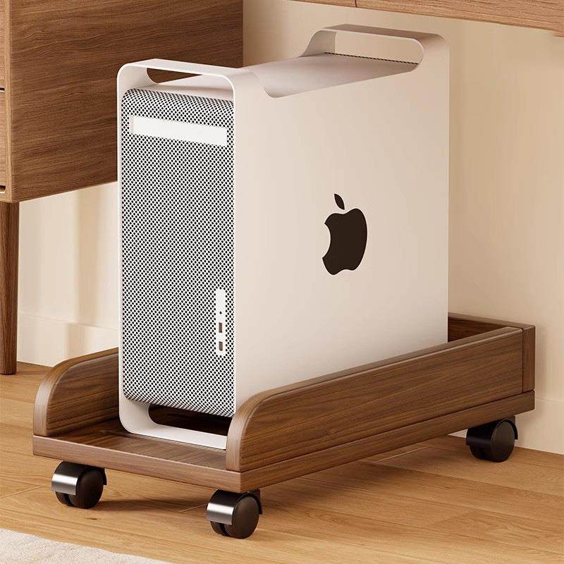 主机托架底座台支电脑箱托盘置物架移JTS动机架带滑轮桌式下放主