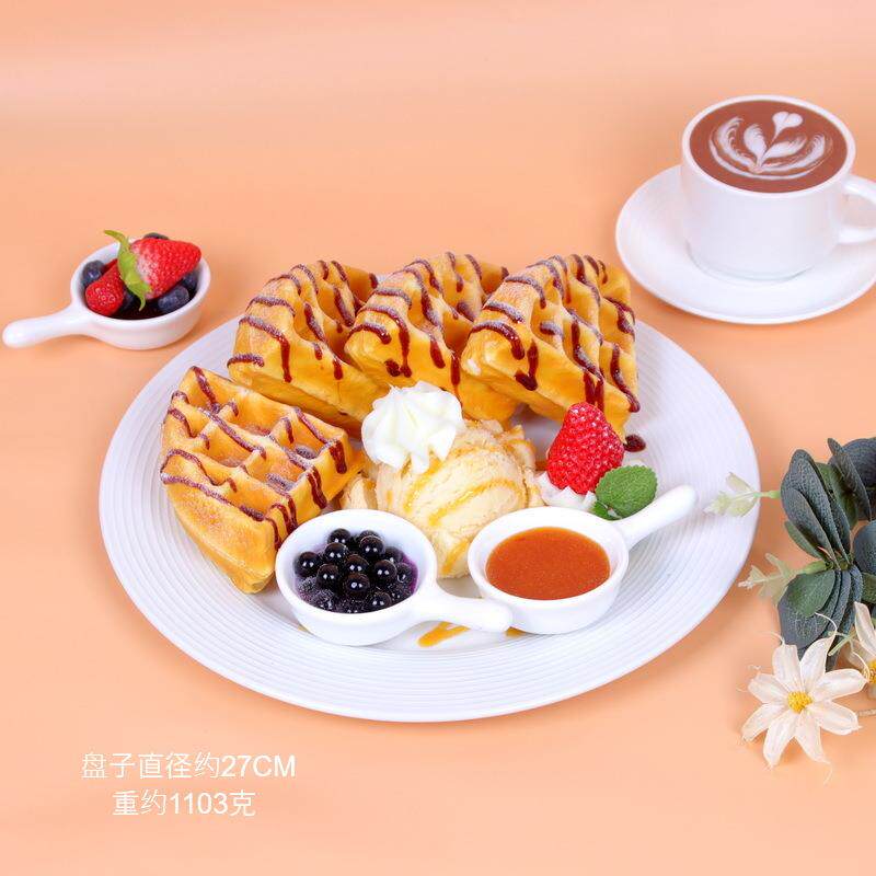 真仿真造华夫饼模型店堂WF-01展示美食影拍视摄道具型逼经久耐用