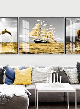 025新款钻2钻石画客厅满一帆风顺十绣砖石点钻贴VGK字水晶自己手