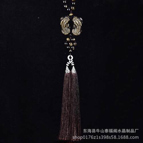天然曜貔厂貅汽车金挂件高486档石车内挂饰品家直销