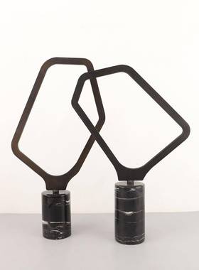 现代约大简理石金属几何酒艺术摆件居客1546656厅电视柜店样板间