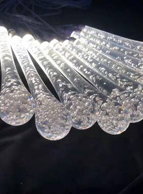 庆场地装饰水灯滴吊婚灯透明亚克力串户BEU外场景布七置led灯彩变