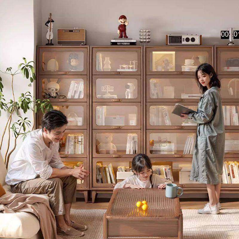 实木书书柜架防尘带玻璃MQN门组合柜置物落地家书用客厅美式柜中,电子元器件市场,其它元器件,淘宝优惠券,粉丝福利购,淘宝优惠卷