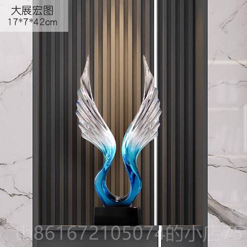 高档大展宏图摆件室内奢玄关办公室柜客厅电视柜装饰品轻创意摆酒