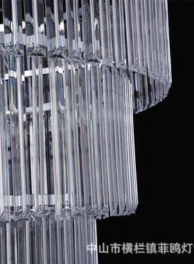 亚克力爆款6层水晶灯装吊灯代简约婚庆轻现奢具灯饰婚ZON礼堂饰吊