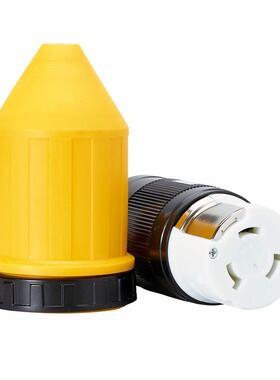 游艇房车125V30A50A安培R11V电源入色口白色黑充电接口