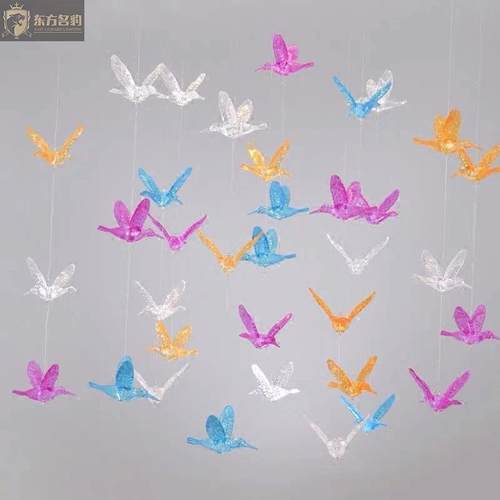 轻774奢代手工艺术现品飞鸟灯展厅客房廊楼道LED酒吊店工程走灯