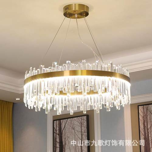 轻奢廊水晶吊灯灯灯客厅后现代简约具卧室餐厅77117走饰网红创意