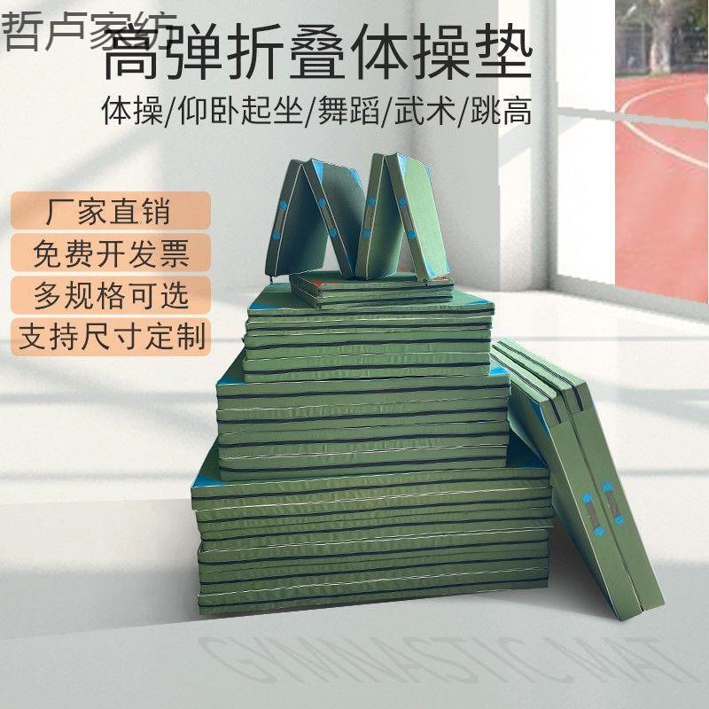 体操垫折叠舞蹈垫跆拳道训练垫子空翻手提垫摔跤垫技巧武术防护垫
