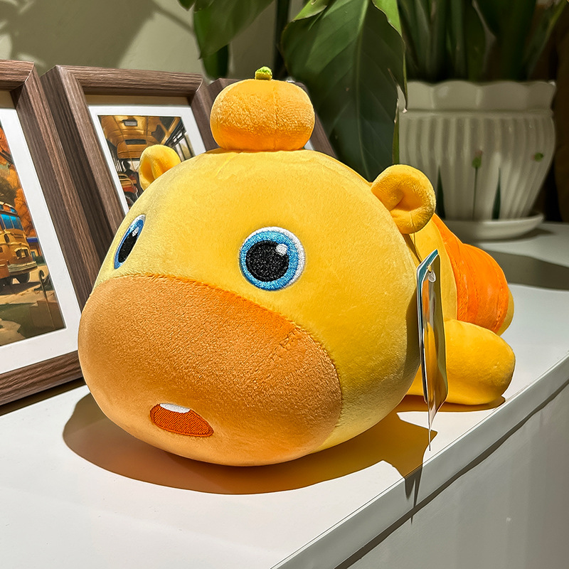 正版趴姿水豚噜噜毛绒玩具公仔