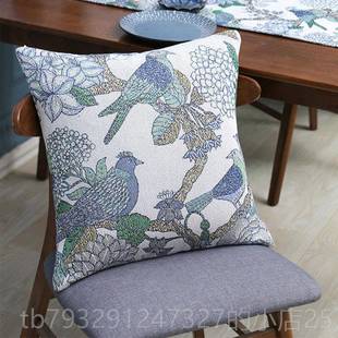 高档瑞ekel典und组合抱靠枕纯棉车提花沙发垫榻榻米床头靠垫汽腰