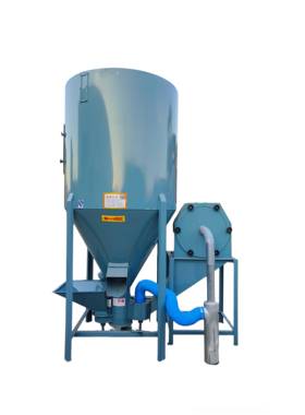 高档家用300Kg5立00Kg100Kg无尘饲料机混合粉碎机一0体机式养殖饲