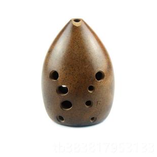 新款 十孔双腔烧珍品奏梨形埙专冯业演级民族乐器 氏陶熏埙正品