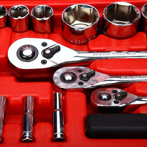 力易得120件汽修综合工具组套6.3mm10mm12.5mm机修套装E1209