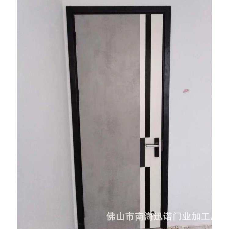 佛山迅诺门业加工 欧式灰色免漆房门实木复合门新中式入户大门