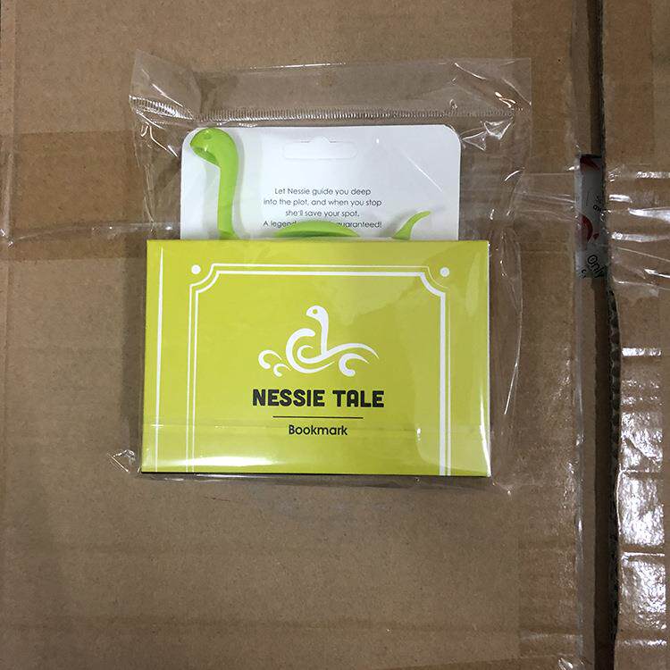 创意尼斯湖水怪书签彩色小恐龙阅读分页夹立体动物记事本小说标签