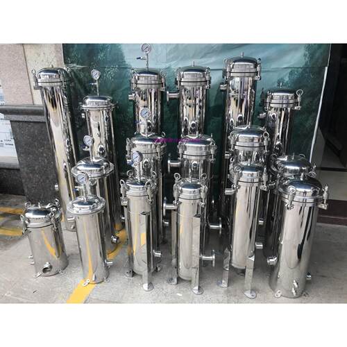 304不锈钢滤袋式过滤器工业喷淋深井水泥沙水塔废水污水精密过滤