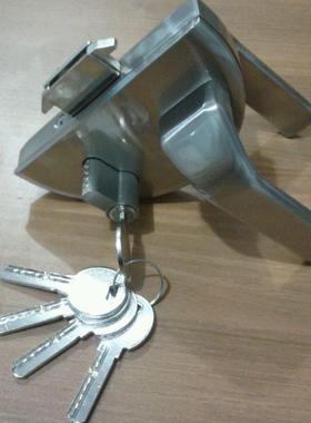 玻璃门执手锁 半圆单开门玻璃门锁 钢化无框玻璃门锁单开门锁