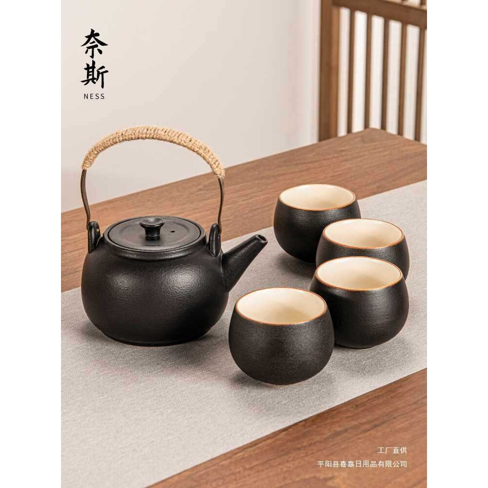 2025新款煮茶器围炉煮茶壶陶罐罐茶烤奶茶罐提梁壶炭火炉套装
