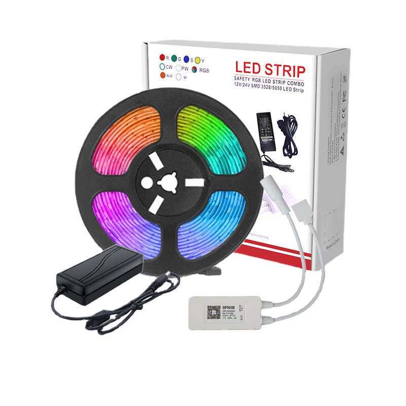 led灯带5050 2835灯带七彩RGB SP503E控制器智能语音alexa